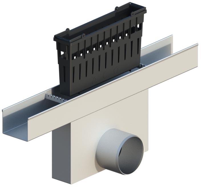 Regenrinne kastenförmig 13,52, 17,52 und 21,52 mm - Edelstahloptik – ETG  GmbH